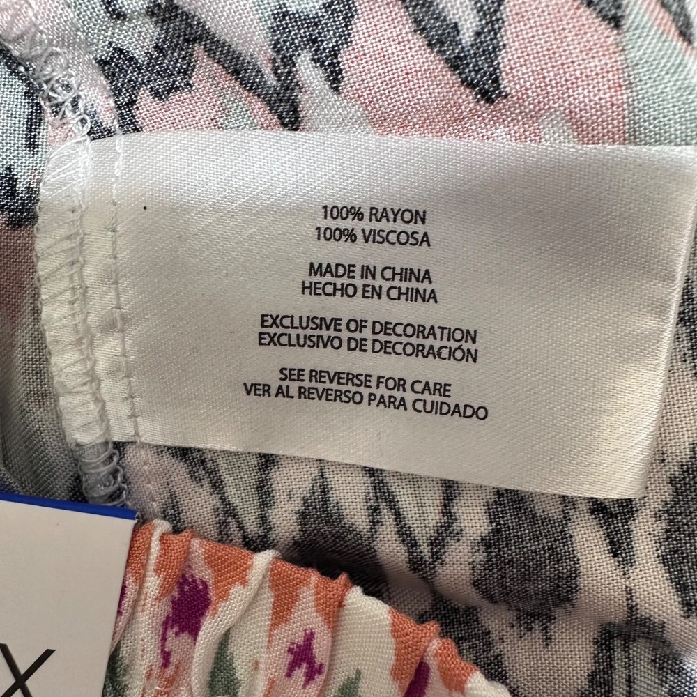 Wildfox Womens Size L Relaxed Fit Ikat Geometric Print Shorts Orange Purple NWT - Picture 8 of 9